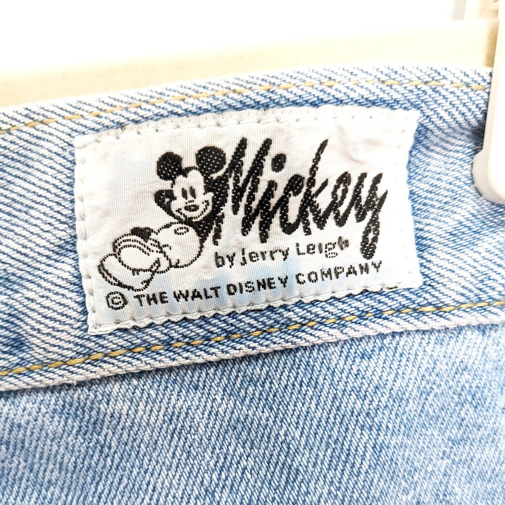 Vintage Disney Juniors Size 13 Mickey Minnie Goofy High Waist Jeans Jerry Leigh - Picture 5 of 12